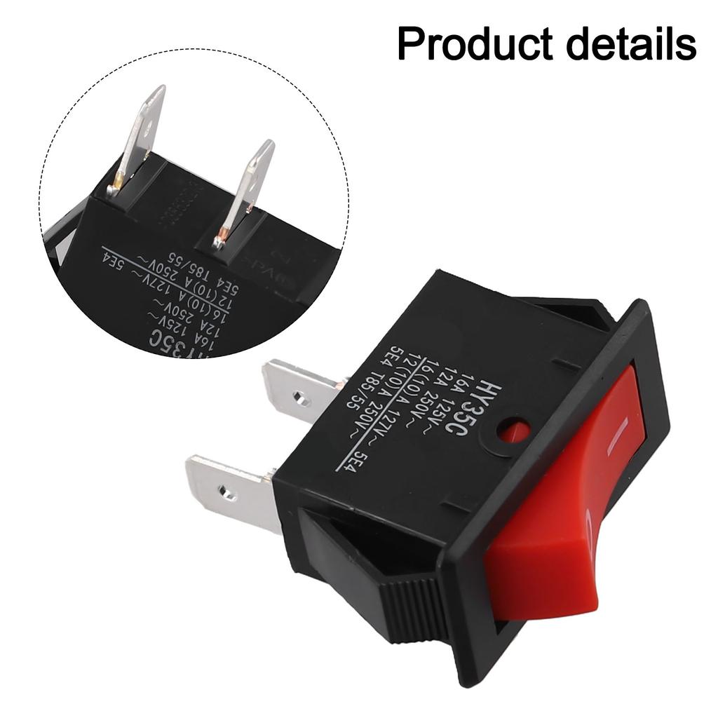 Electrical Repairs Color Black, Red Hy35C Switch High Current Pushbutton Switch AC Voltage Switch Plastic And Metal