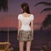 unifree French Chic Short Sleeve Lace Blouse
