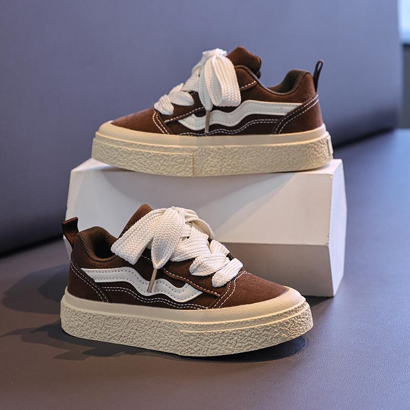 Children's sports shoes 2025 spring and autumn new British style board shoes Korean version of girls' shoes casual shoes super light and thin