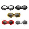 Pet Sunglasses Retro Dogs Glasses Circular Lens Plastic Frame Sunglass Cosplays Photo Prop for Cats and Small Dogs