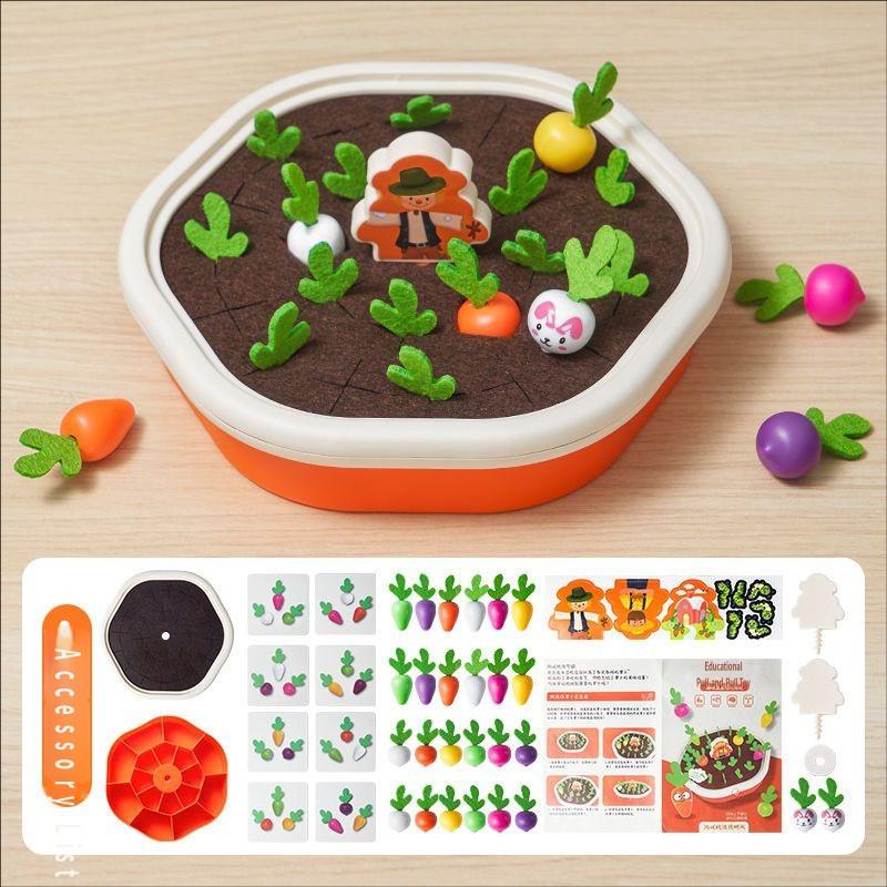 Radish Puzzle Toy Baby Infant Early Childhood Education Children Hand-held Cognitive Color Matching