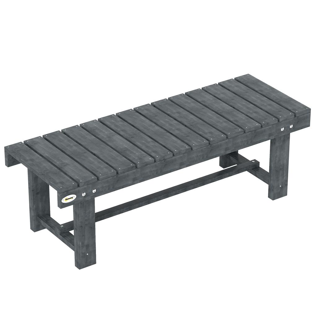 2-Persoons Houten Tuinbank, Grijs