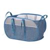 Folding Laundry Basket with Handle Clothes Toy Storage Basket Hollow Mesh Breathable Household Laundry Hamper Home Organizer