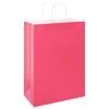Paper Shopping Bags 250 pcs with Handles Pink 32 x 17 x 44 cm