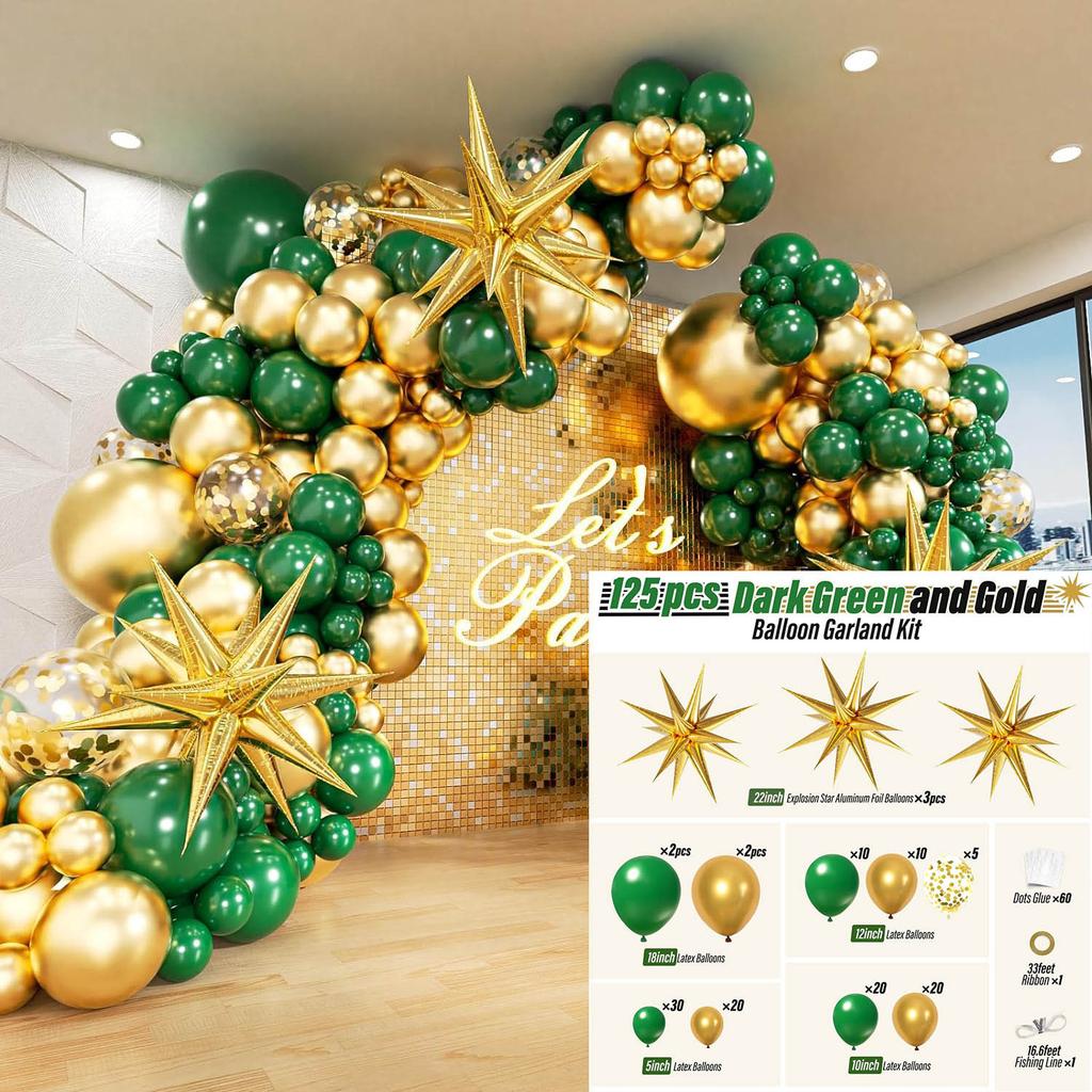 Mori Set Birthday Event Jungle Theme Party Decoration Latex Balloon Chain Set