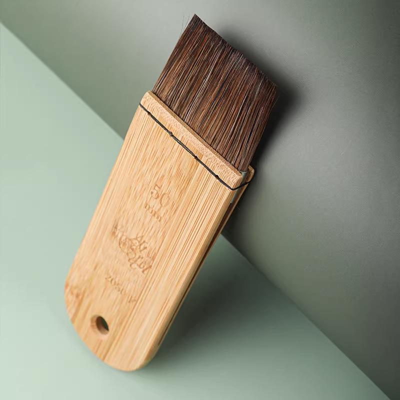 Artsecret Flat Brush with Grey Squirrel Hair Blend & Carbonized Bamboo Handle for Watercolor, Gouache, Oil, & Acrylic Painting