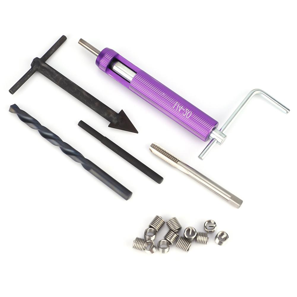Thread Repair Kit Thread Repair Kit Thread Restorer Kit Stainless Steel High Precision Professional 1/4-20unc for Auto Parts