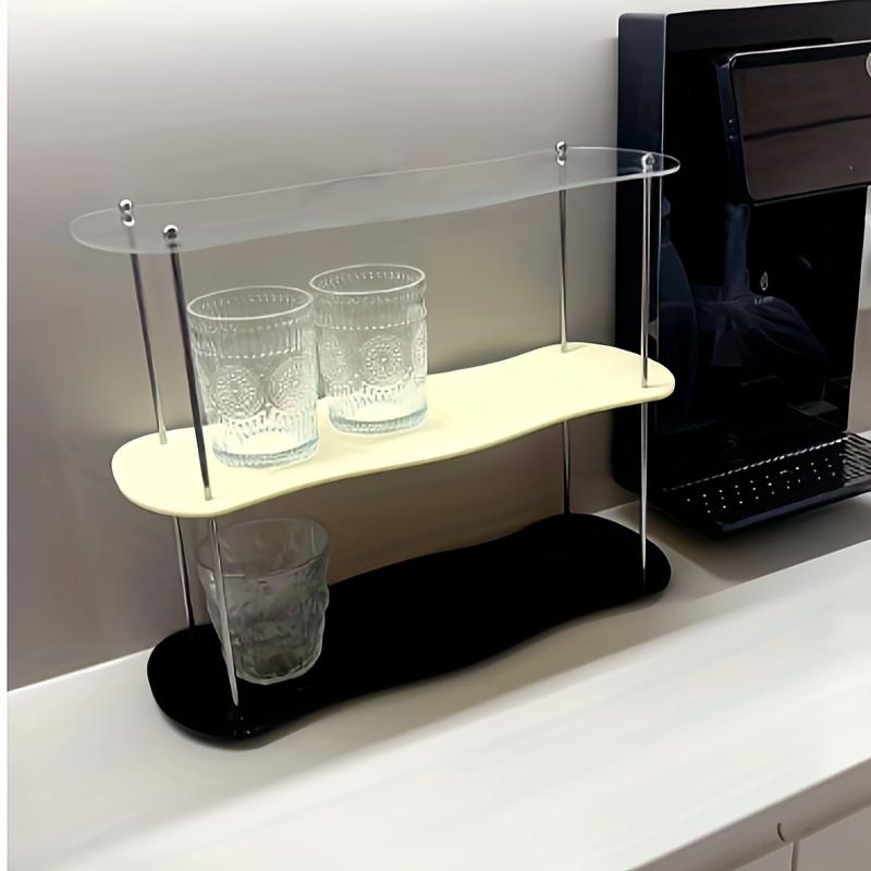 Desktop Shelf, Water Cup Storage, High Beauty Cup Holder, Detachable Acrylic Perfume Handmade Display Shelf, Ins Style