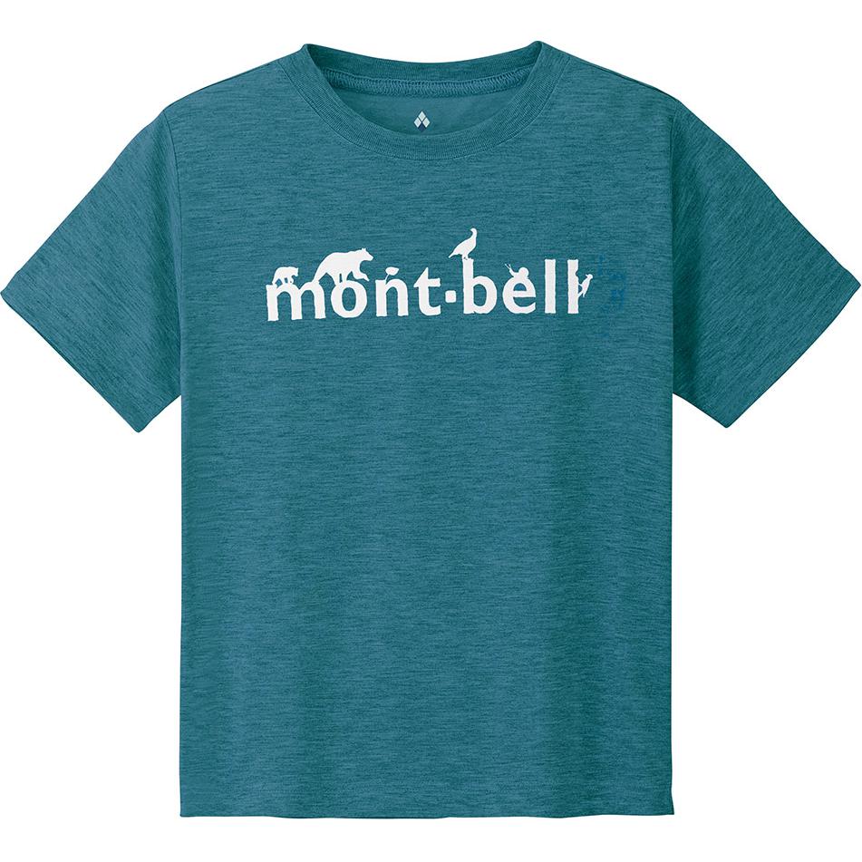 MONTBELL T-Shirt Kids Logo Print Crew Neck Short Sleeve Kids