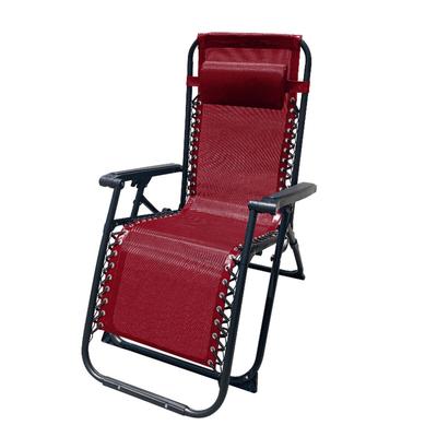 Folding Chair Burgundy 90 X 108 X 66 Cm