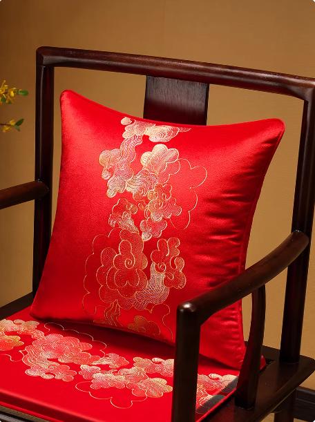 Housse de coussin décorative pour chaise de maison, Housse de coussin en velours pour canapé, Support lombaire, Broderie florale pivoine de luxe, 45x45cm 40x60cm