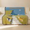 Jacquard Tapestry Picnic Blanket for Outdoor Camping Doubles as Living Room Sofa Throw or Office Nap Layer with Style