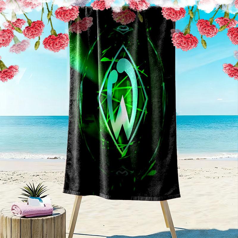 SV Werder Bremen3 Print Beach Towel, Large Soft Quick Dry Towel for Beach Camping Swimming