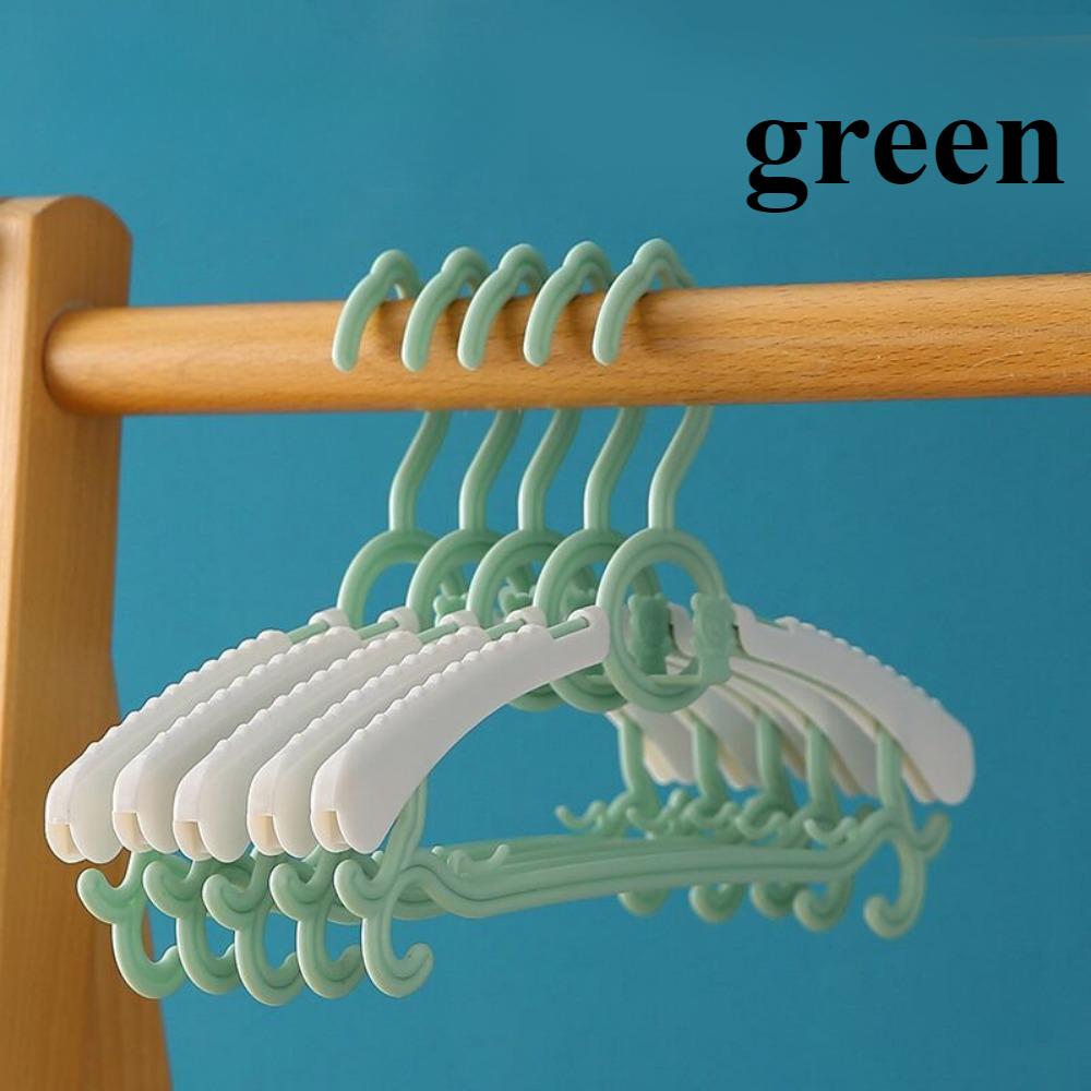 1 шт5 шт ПП Детская вешалка для одежды Бытовая Растягивающаяся Подставка для одежды Детская Противоскользящая Подставка для одежды Выдвижная Сушилка 1pc светло-зеленый 890₽