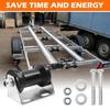 5 Inch Rubber Boat Trailer Roller with Steel Bracket Keel Roller Assembly Kit for Replacement