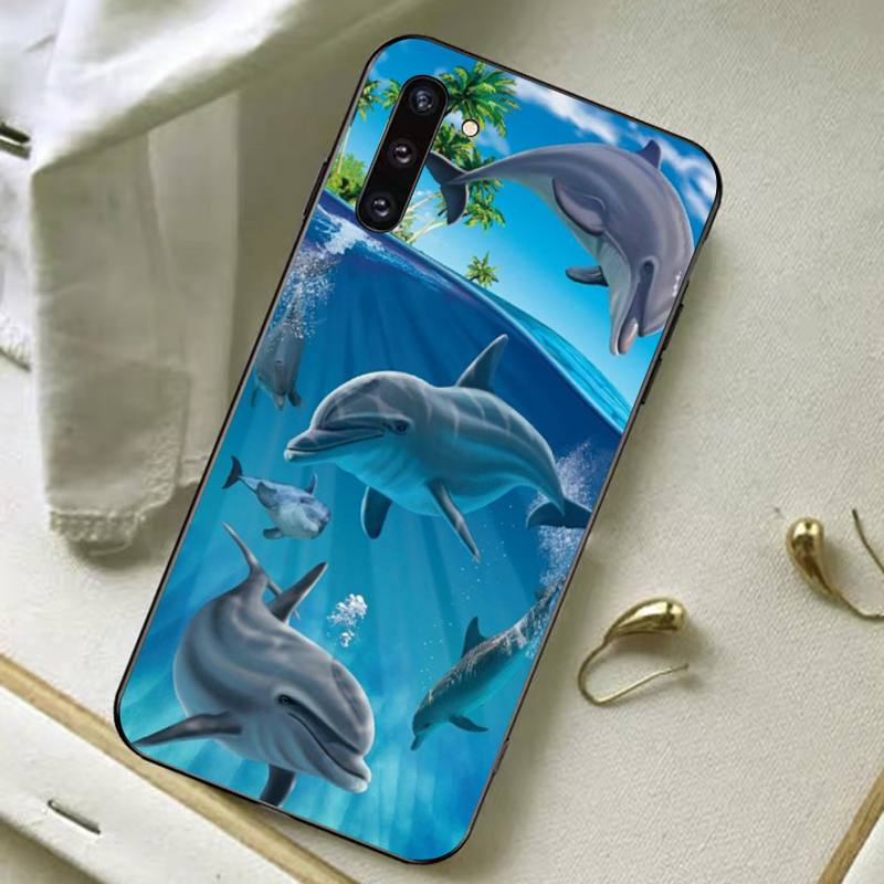 Etui na telefon Dolphin dla Samsung A51 A30s A52 A71 A12 dla Huawei Honor 10i dla OPPO vivo Y11 etui