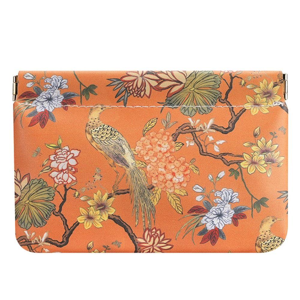 

Automatic Closing Cosmetic Bag PU Coin Pouch Cute Coin Purses Women 15x10.3cm-C