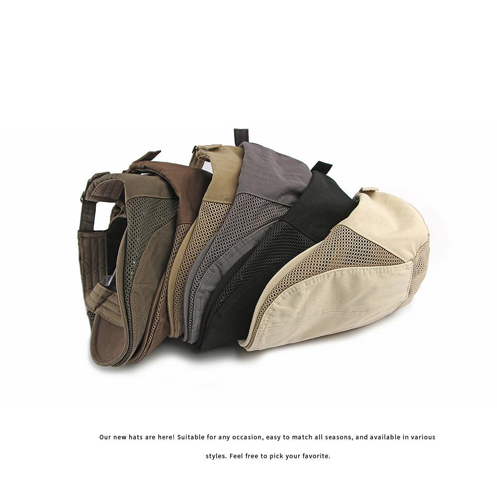 Casquette Forward en Maille d'Été pour Homme Casquette à Visière Respirante Casquette Respirante Protection Solaire Béret Rétro