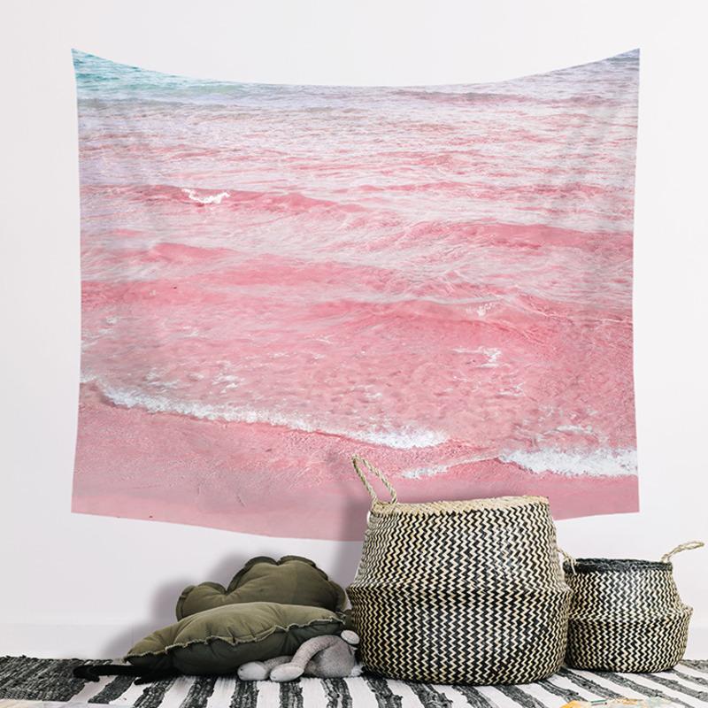 Room Decor Pink Kawaii Wall Hanging Tapestry Backdrop Cloth Living  Bedroom Blanket Yoga Mat Carpet Beach Towel