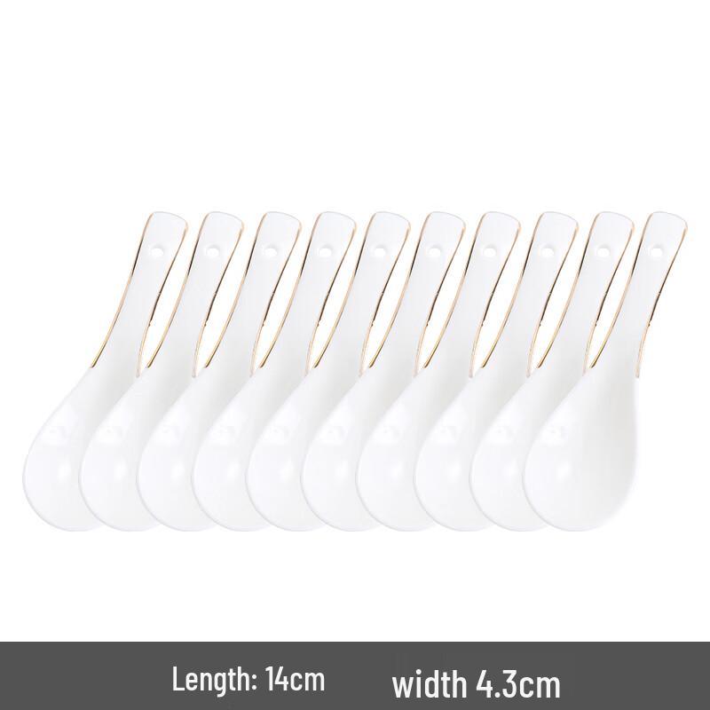 Naijiang Gold Rim Ceramic Tableware Set