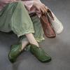 2026 Summer New Arrival Vintage Ethnic Style Hollow Out Ankle Boots Side Zipper Round Toe Comfortable Women Flats