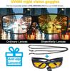 Night Vision Glasses Fit Over Regular Sunglasses Wrap Around Driving [SHEEN KELLY] Glasses. Sunglasses. Glasses.