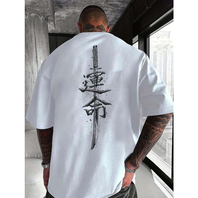 

Men s casual short-sleeved T-shirt, regular fit round neck design, suitable for summer outdoor sports and daily wear XL