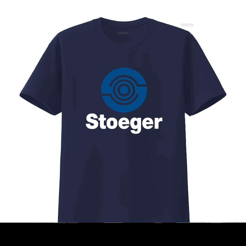 Stoeger Firearms Logo Mens Grey T Shirt Available in Sizes S to 5XL vintage Washed Versatile Soft graphic Unisex Breathable