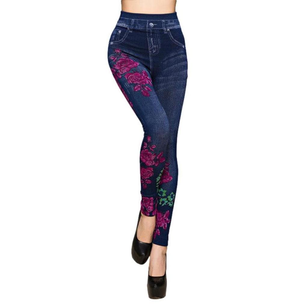 UNORMY Stretch Skinny Denim Leggings for and Heart Long High Perfect for and Dieting Women's Yoga, Fitness, Workouts, Print, Pants, Waist, Ballet,