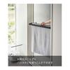 Yamazaki Jitsugyo Bathroom Door Towel Rack Bath Towel Hanger Black Approx. W57.5 X D22.3 X H17cm Tower Tower Bath Towel Bar Easy Installation Pajama