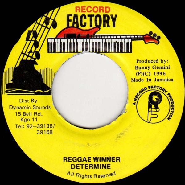 

7inch Record DETERMINE Reggae Winner NONE Record Factory 1996 Jamaica Reggae Ska Dub Used
