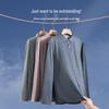 Shanshan Men's Wool & Silk Blend Seamless Long-Sleeve Shirt