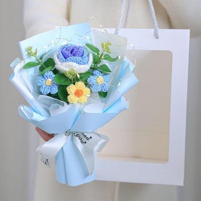 Handmade Crocheted Rose Bouquet
