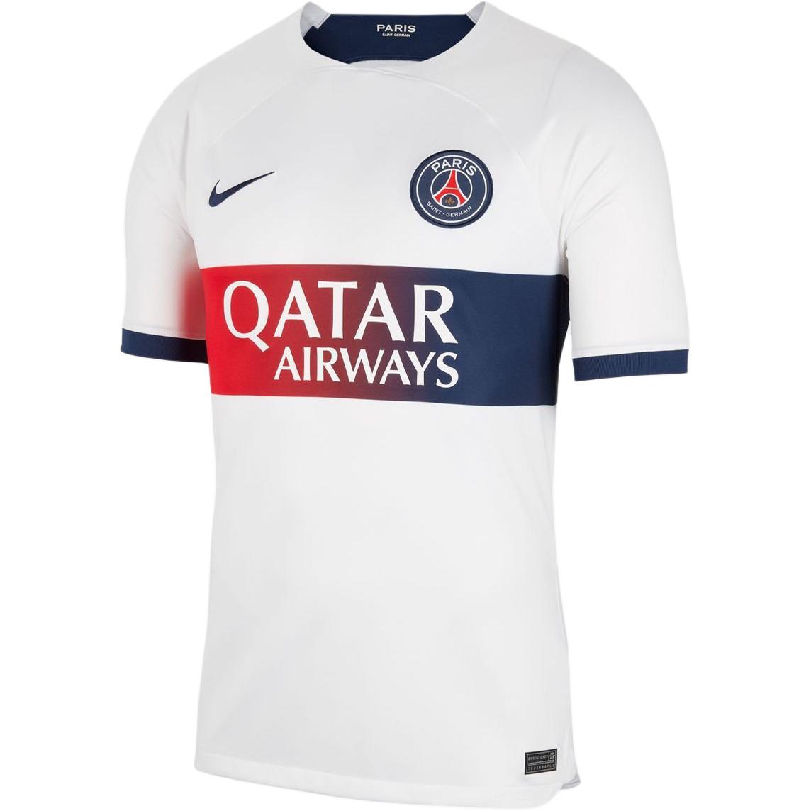 

Футболка Nike Paris Saint-Germain Away Player с короткими рукавами и круглым вырезом SS24, сезонные мужские топы, белые DX2619-101 M