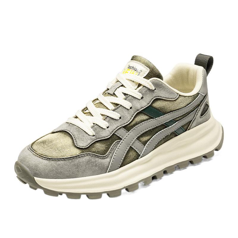 Forrest Gump Shoes Men's Trendy Sports Shoes Light Soft Sole Comfortable Jogging Shoes Retro Casual Thick Sole Heightening Dad Shoes