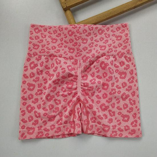 Women's High Waist Leopard Print Quick-Dry Yoga Pants - Slimming, Peach Booty Style