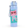 1PC Pink Phone Cartoon Pattern 750ml Color Plastic Sports Water Bottle Leakproof Flip Straw Lid Suitable for Sports Office Home Use