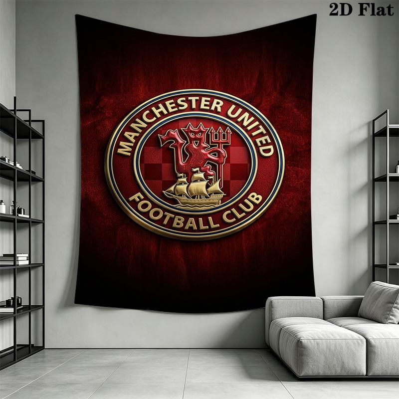 Manchester Crest Emblem Bedding 1 Duvet Cover 2 Pillowcase Without Core Christmas Birthday Gift Soft And Comfortable Bedding Set