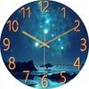 30cm glass living room wall clock quartz clock wall watch modern simple silent clock, fashionable
