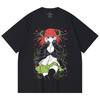 230 g/m² 100% Baumwolle The Quintessential Quintuplets V1 Nino Print Unisex Schweres Baumwoll-T-Shirt