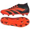 Adidas Predator Accuracy.2 Comfortable Lightweight FG (Rubber Long Studs) Slip-Resistant Durable Soccer Shoes Unisex Soccer Shoes Orange Black GW4587