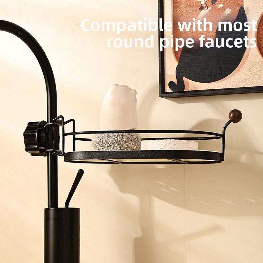 Removable Shower Shampoo Holder Rust-Proof Dishcloth Drain Basket Sink Drain Organizer Bathroom