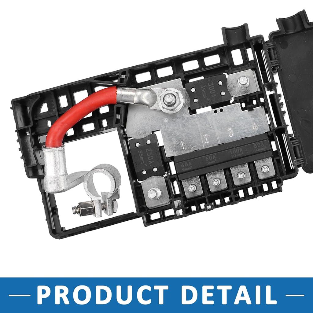 Fuse Box Battery Terminal with Cover 20914309 Engine Compartment Fuse Block for Buick Regal 2011-2017 Black