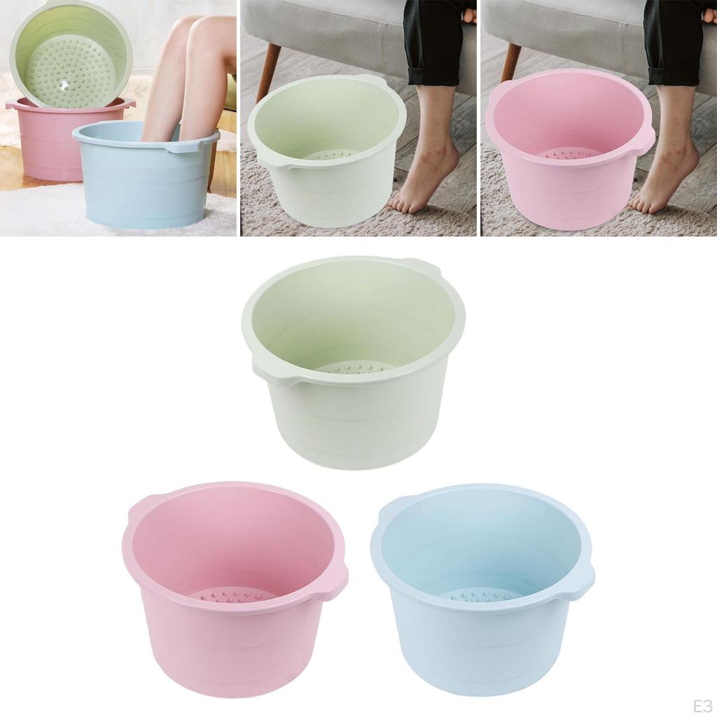 Foot Bath Basin Soaking Tub Lightweight 11.81x9.06inch Versatile Massage Bucket for