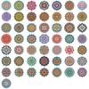 50/100PCS Cool Mandala Flower Stickers Flower Painting Laptop Graffiti Decoration Retro Luggage Skateboard Waterproof Decals