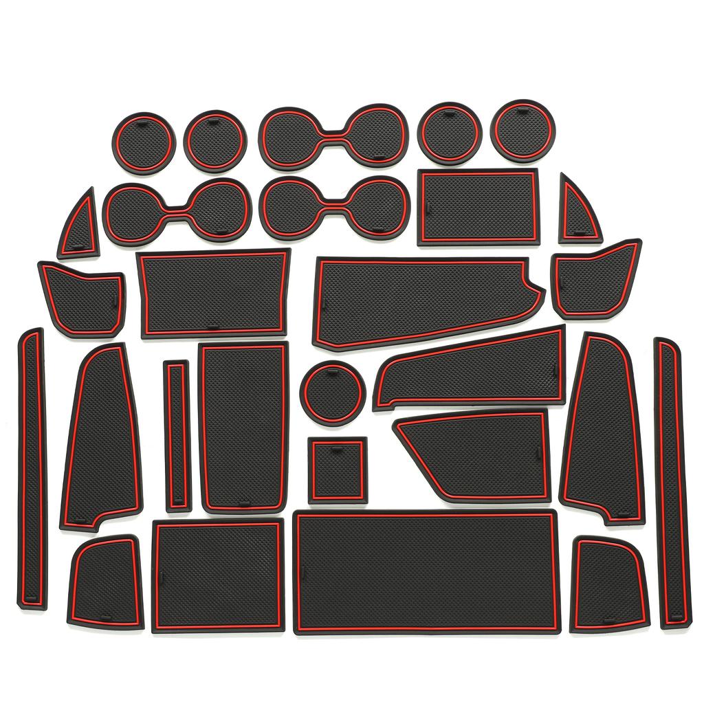 for Toyota Noah Voxy 90 Series Anti-Slip Gate Slot Cup Mat Non-Slip Door Groove Pad Car Interior Accessories