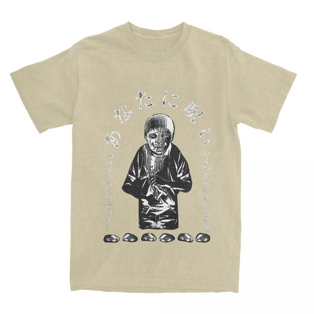 Herr T-shirt Souichi Förbannelse På T-shirts Mode Junji Ito Serietidning Sommar T-shirts Estetisk Vardag Ren Bomull Kläder Gåva