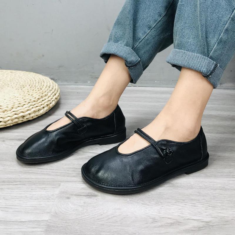 Flats Damesschoenen Ronde Neus Casual Ondiep Zacht Handgemaakt Concise Damesschoenen
