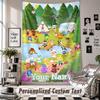 Custom Tapestry Wall Hanging, Animal Crossing Personalized Name Text Home Wall Decor