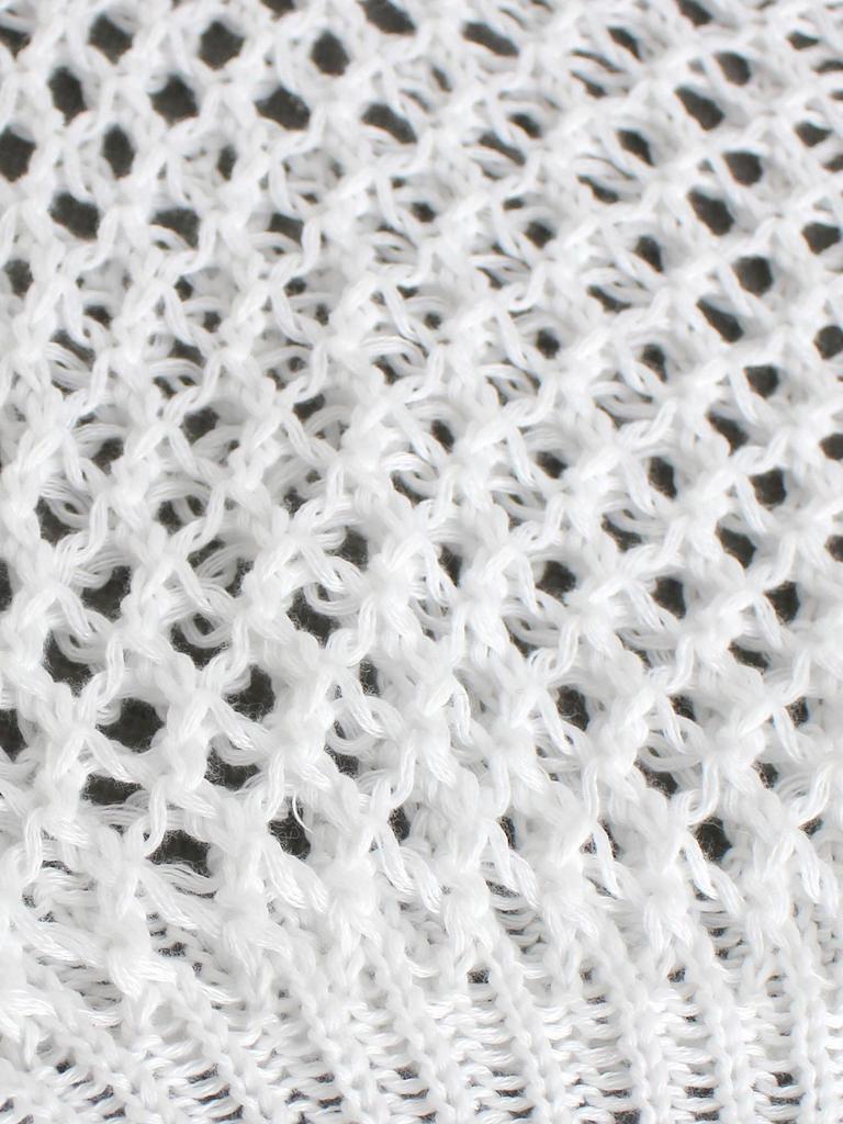 European & American Women's Long Sleeve Crew Neck Hollow Knit Pullover Sweater Beach Cover-up